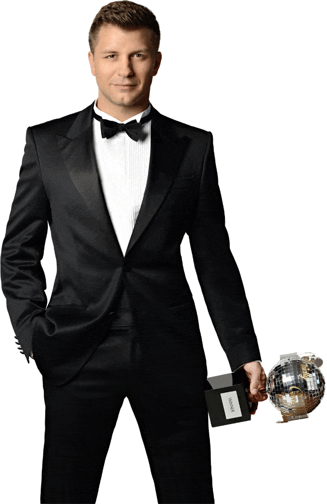 Pasha Kovalev Strictly Champion with Strictly Trophy