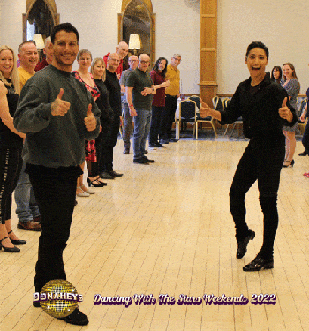 Gorka Marquez and Karen Hauer Wyn-Jones teaching