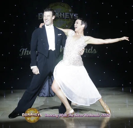 Kai Widdrington and Lauren Oakley performing show at Donaheys Dancing With The Stars Weekends