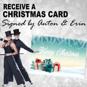 Strictly Star's Anton & Erin Signed Card 350